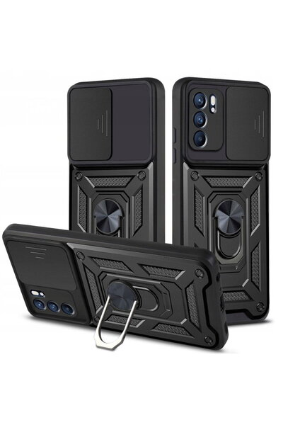 Techsuit Case for Oppo Reno6 5G - CamShield Series - Black