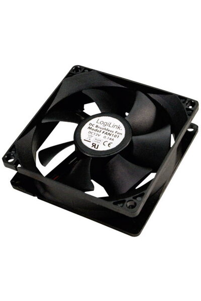 LogiLink Ventilator PC FAN101 Negru (L x Î x A) 80 x 80 x 25 mm