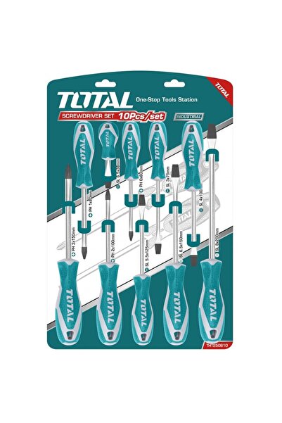TOTAL Set 10 surubelnite - Cr-V (INDUSTRIAL)