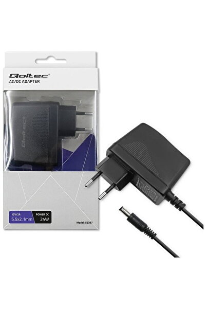 Qoltec 52397, 24 W, Black
