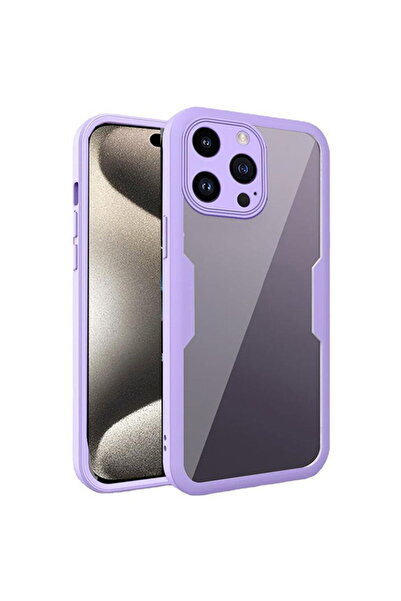 Techsuit Husa pentru iPhone 15 Pro + Folie - ColorVerse 360 Series - Purple