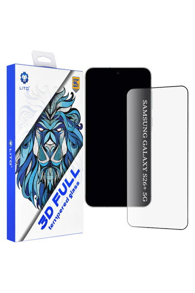 Lito Folie pentru Samsung Galaxy S26 Plus - 3D Full Cover - Negru