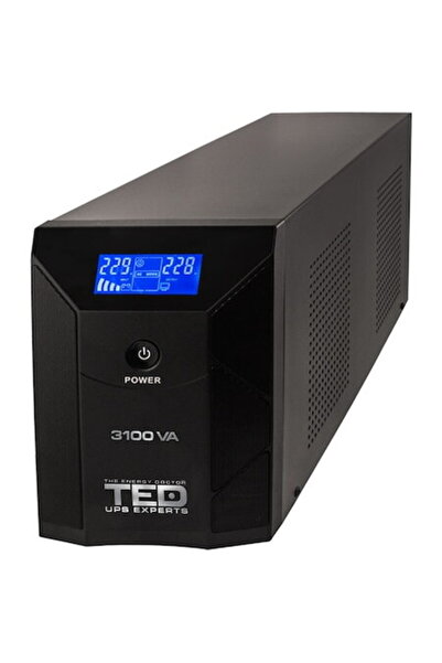 TED Electric Line Interactive cu stabilizator 3 iesiri schuko, 3100VA / 1800W...