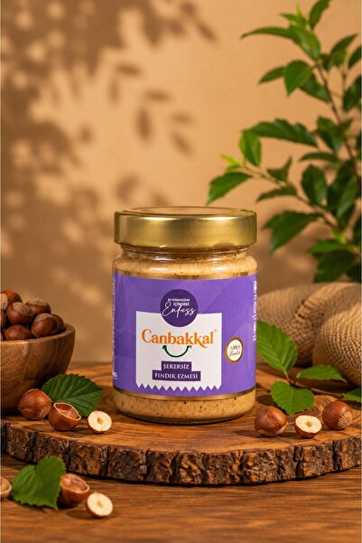 Canbakkal %99,9 Şekersiz Fındık Ezmesi 300 Gram- İlave Şekersiz ve Katkısız S...