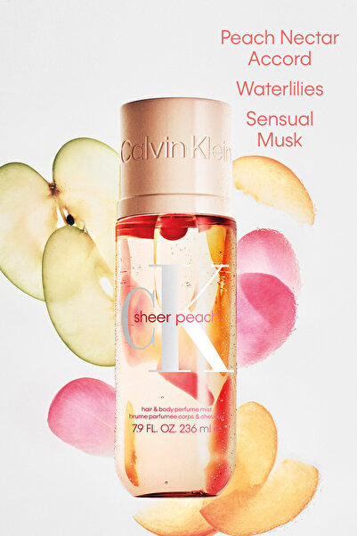 Calvin Klein Sheer Peach Hair&Body Perfume Mist 100 ML - Parfümlü Saç ve Vücut Spreyi