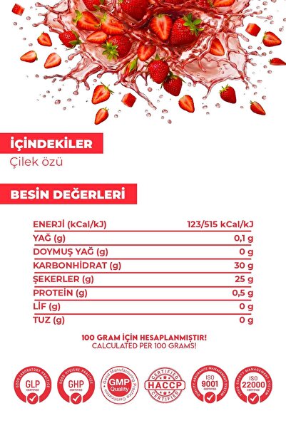 Anadolu Nektarı Çilek Özü 750 ml