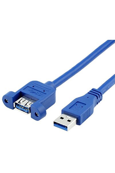 Alfais 4799 Usb 3.0 Panel Tipi Vida Girişli Dişi Erkek Uzatma Kablosu 2 Metre