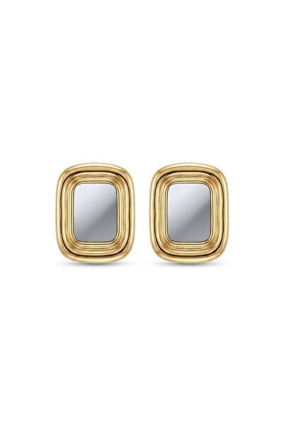 Charmist Steel Gold Silver Colored Alba Earrings