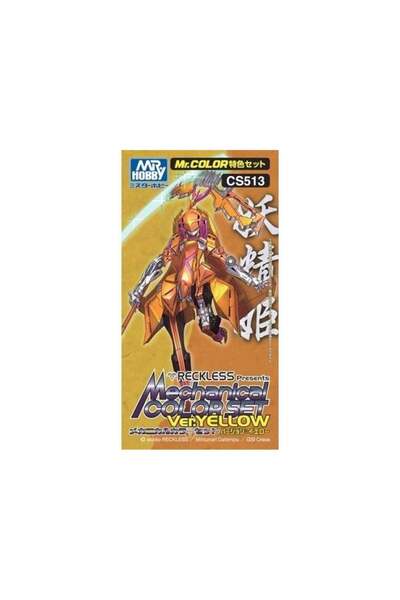 Mr. Hobby Mr.Hobby Cs-513 3X10 Ml. Mechanical Color Set Ver. Yellow, Mr.Color...