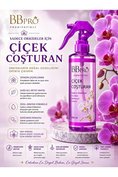 BBPro Probiyotikli Çiçek Çoşturan Sadece Orkideler için 400 ml