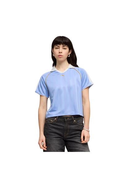 Puma 632157-60 T7 Tricou de fotbal lejer pentru femei, albastru