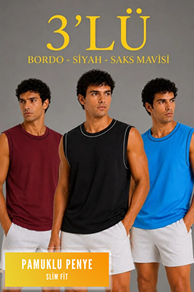 VELİZADE Men's Comfort Model Regular Fit Sleeveless Anti-Sweat Combed Cotton ...