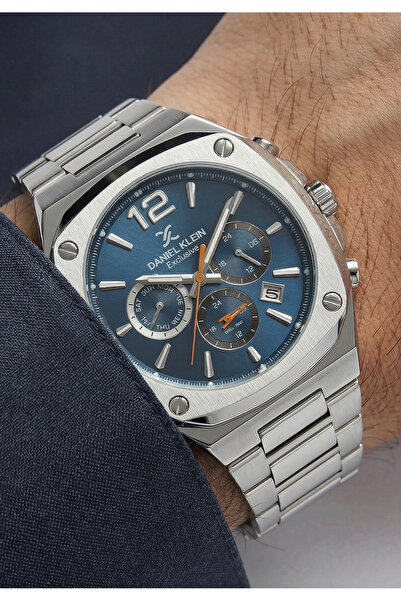 Daniel Klein Exclusive Silver Stainless Steel Watch for Men DK.1.14207-4
