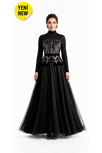 Muslima Wear Regina Nera Abiye Elbise