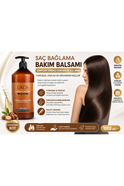 LİKOS 1000 ml Keratinli Saç Bakım Kıremi