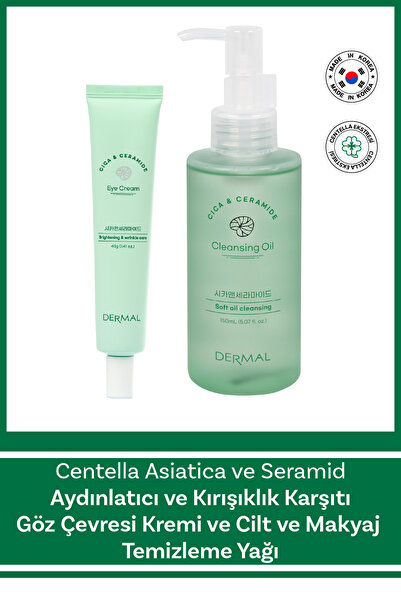 Dermal Cıca X Mide Centella Asiatica Özlü Göz Çevresi Kremi ve Temizleme Yağı