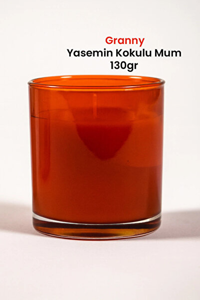 Marrien Granny Yasemin Kokulu Mum 130 g Şeffaf Turuncu Bardak