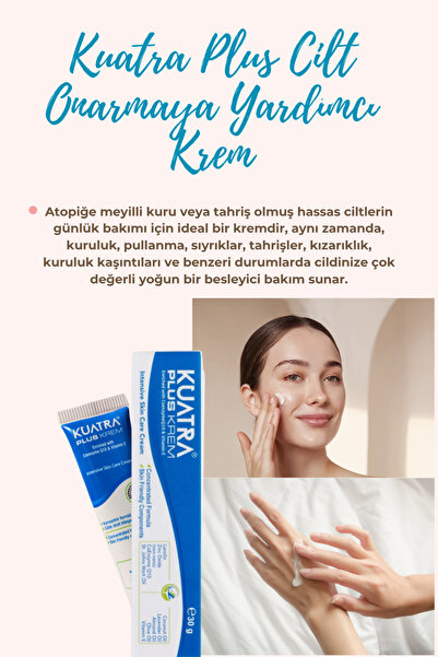KUATRA Plus Repair Cream (Coenzyme Q10 - Vitamin E - St. John's Wort Extract - Pure Lavender Essential Oil) Plus Cream Skin Repair Barrier Care Cream Zinc Oxide Lanolin