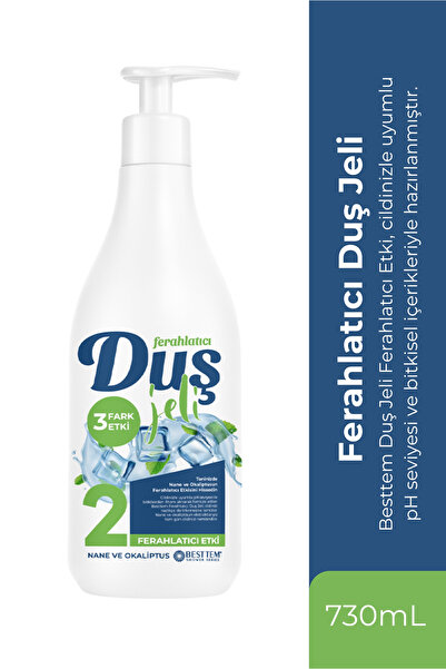 BESTTEM Ferahlatıcı Etki Duş Jeli – Okaliptus ve Nane Özlü Canlandırıcı Bakım...