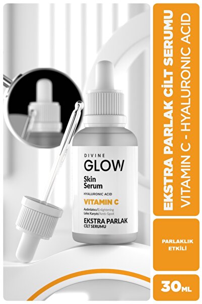 Divine Glow C Vitamini & Hyaluronik Asit Extra Parlak Aydınlatıcı ve Leke Kar...