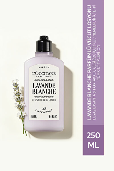 L'Occitane Lavande Blanche Perfumed Body Lotion, with White Lavender and Oran...
