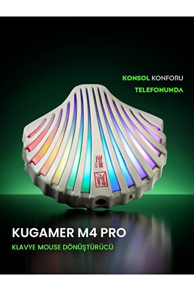 KuGamer M4 Pro Pubg Mobile Klavye Mouse Konsol Dönüştürücü Yeni Seri 2025 Yap...