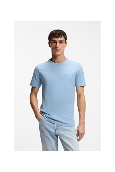 BOSS Logo Detaylı Pamuk T-Shirt