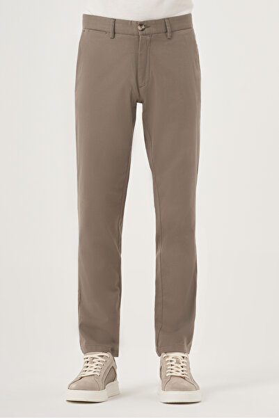 Morven Pantaloni chino slim din bumbac de vară pentru bărbați, cu buzunar lat...