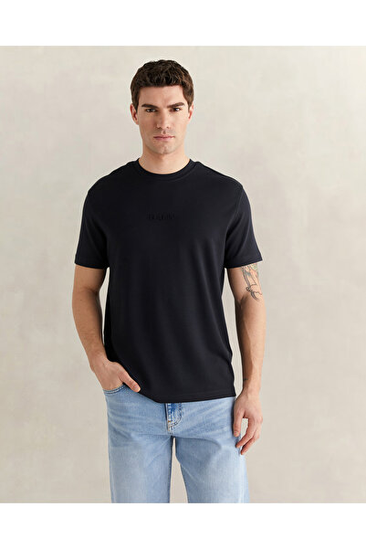 Gant Erkek Siyah Kısa Kollu T-Shirt