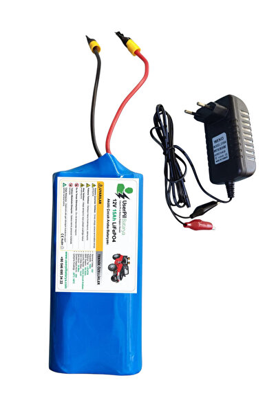 Home 12V 15Ah LiFePO4 Akülü Çocuk Arabası Bataryası ve Şarj Cihazı