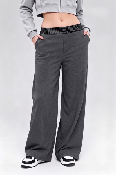 Butik Al0 Anthracite Smoked Color Summer Thin Jeans
