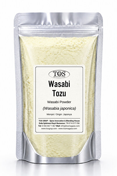 TOS The Organic Spices Wasabi Tozu 50 gr (1. KALİTE) Wasabia Japonica, Wasabi...