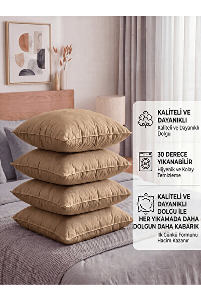 Misev Throw Pillow Inner Cushion - 4 Pieces