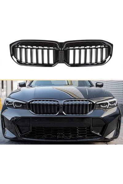 autogp Bmw g20 lci ön panjur ızgara böbrek m3 model piano black çift tırnak 2...