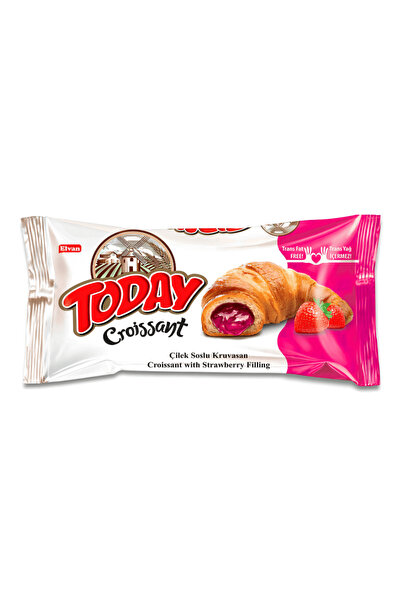 Elvan Today Kruvasan Çilekli 40 Gr. 1 Adet
