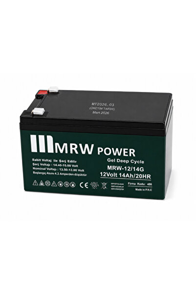 Mrw Power Mervesan MRW-12/14G 14 AH Markalı JEL (GEL) Akü