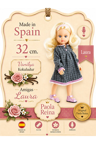 Laura Amigas Doll 32 cm - Vanilla Scented Spanish Meat Doll - 3 Years+