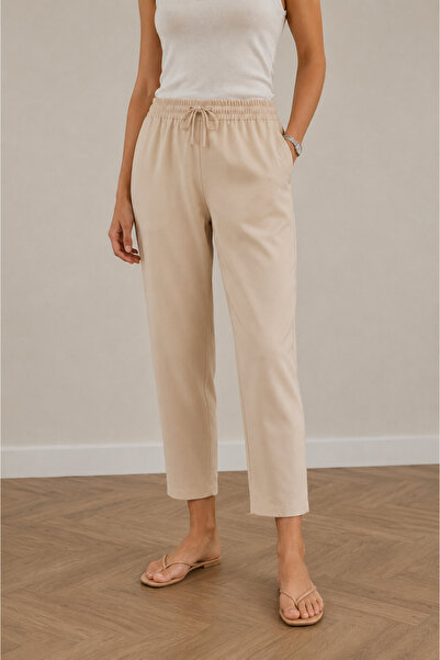 Merve Gültekin Jogger Pants Beige
