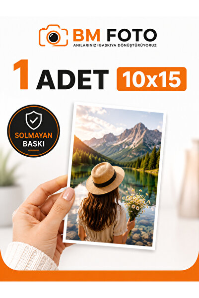 BM Foto Kişiye Özel 10x15 Fotoğraf Baskısı | 1 Adet Parlak Fotoğraf Baskısı