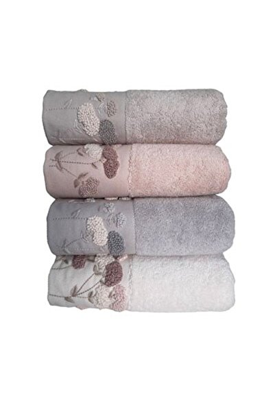 Pupilla 4'li Penye Nakışlı Havlu Talia 50x90 Cm