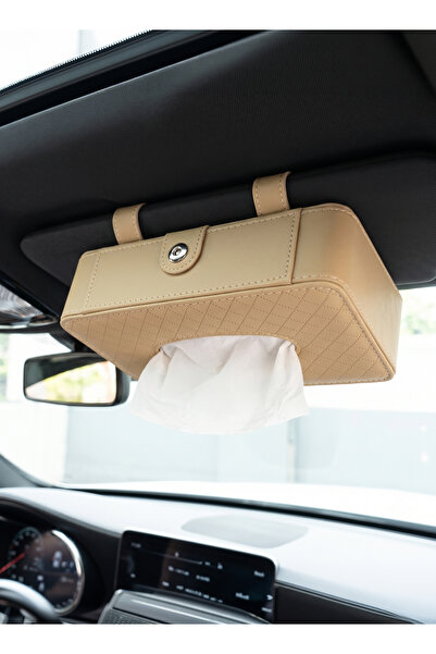 Lawazim Car Visor Tissue Box - Backseat Sun Visor Armrest Napkin Holder Inter...