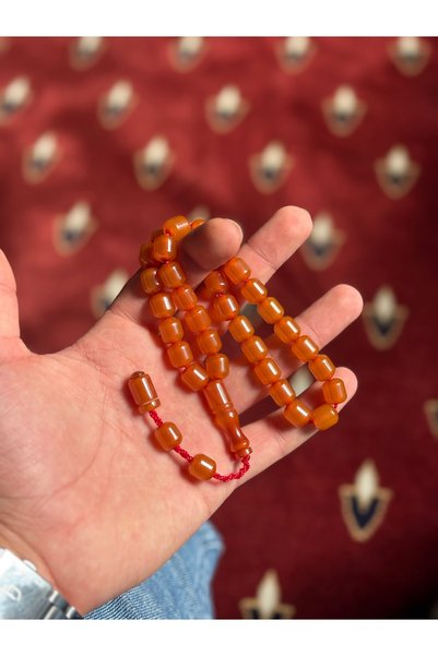 tesbihciniz Rod Clamping Amber Prayer Beads