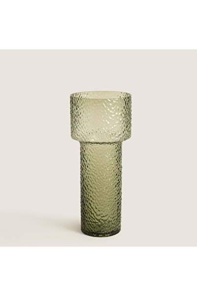 Chakra Betty Glass Green Vase Large (19X19X45Cm) Natural