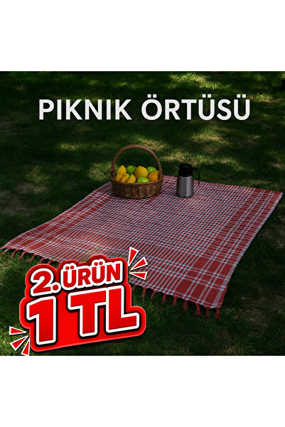 cs ilkim Covoraș de picnic din pânză roșie multifuncțională 170 X 170 CM