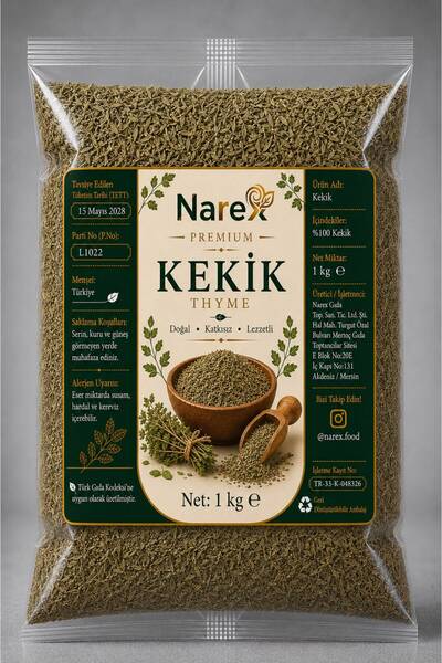 NAREX Kekik 1 Kg Doğal Taze Premium Kalite