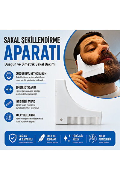 Memania Co Sakal Şekillendirme Aparatı – Düzgün ve Simetrik Sakal Bakımı