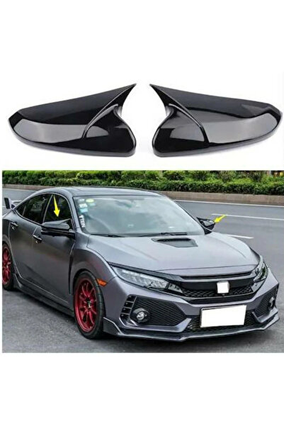 Drs Tuning Honda Civic Uyumlu Fc5 2016 Sonrası Sedan Batman Yarasa Ayna Kapağ...