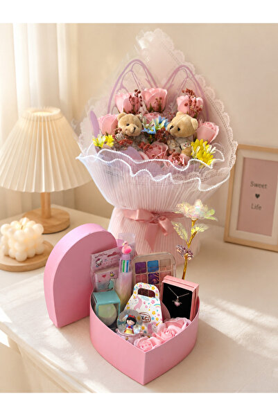Ahsen Collection İçimden geldi pembe delux hediye kutusu