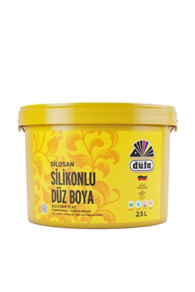 Düfa Silikonlu Düz Dış Cephe Duvar Boyası 3088 Sarin 2.5 L