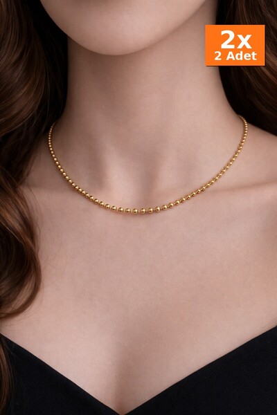 Bozhi Steel Dorica Necklace 45 cm 2 - Steel Sparkling Style Gift